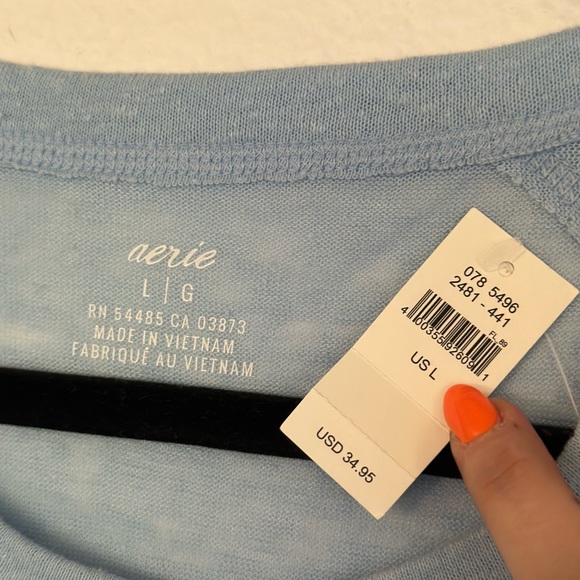 Blue Aerie top. Brand new with tags. - Picture 3 of 3